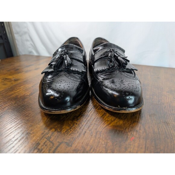 Bostonian Classics First Flex Men’s Tassel Wingtip Loafers Shoes Sz 9M Black main image 7